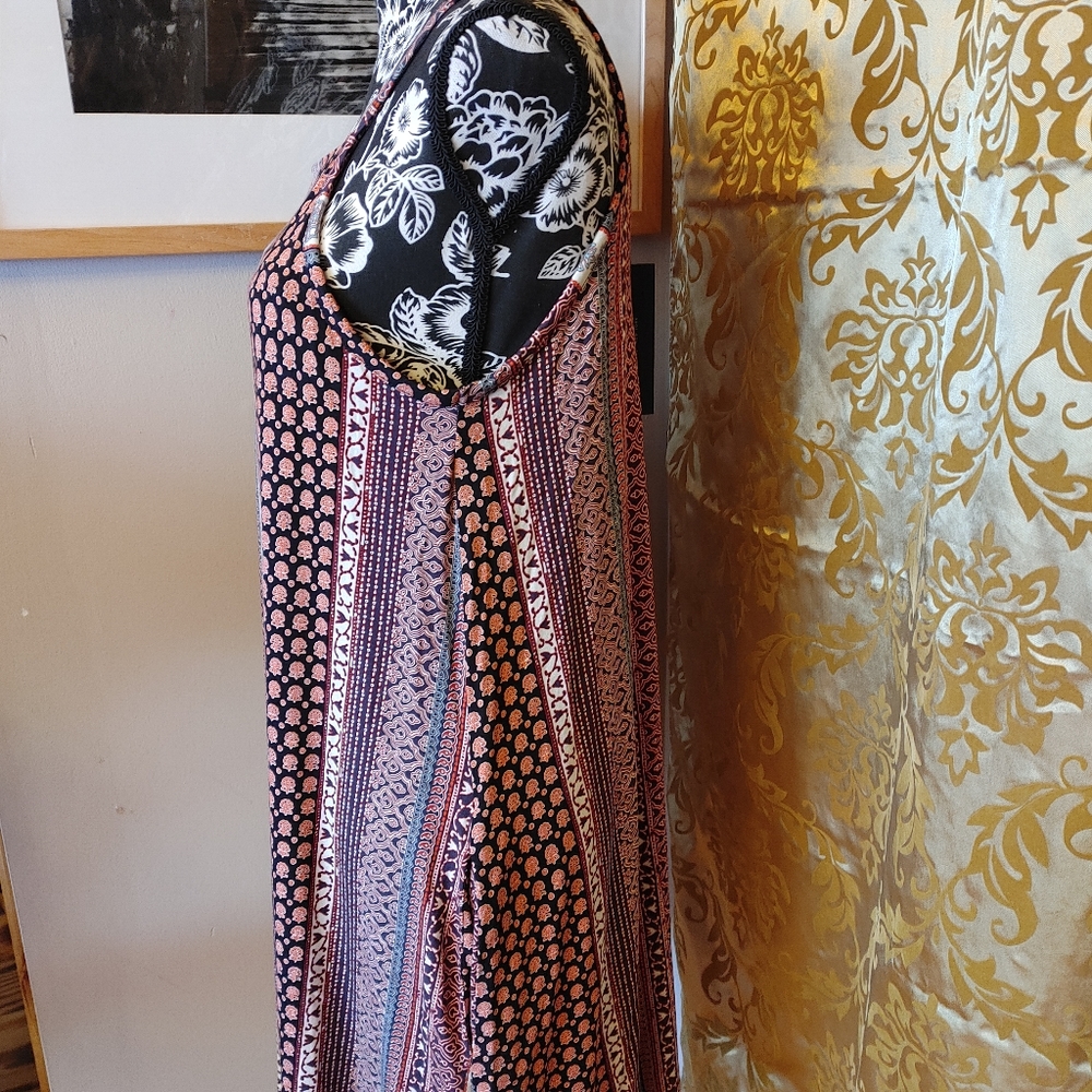 NWT  Mixed pattern spring summer dress medium - Picture 10 of 12